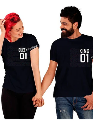 Pack Polera Parejas King Queen 01 Amor Y Familia Grafimax