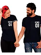 Pack Polera Parejas King Queen 01 Amor Y Familia Grafimax - Miniatura 1