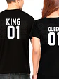Pack Polera Parejas King Queen 01 Amor Y Familia Grafimax - Miniatura 2