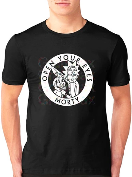 Polera Rick Y Morty Open Your Eyes Grafimax 1