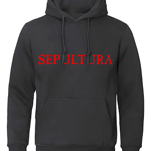 Polerón Sepultura Red Star Rock Metal Míºsica Grafimax