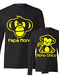 Pack Polera Ml Papá Mono Mono Y Chico Papá E Hijos - Grafimax - Miniatura 1