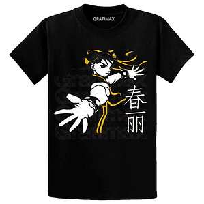 Polera Street Fighter Chun Li Juegos Games Retro Grafimax