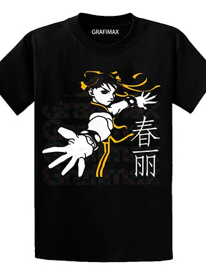 Polera Street Fighter Chun Li Juegos Games Retro Grafimax