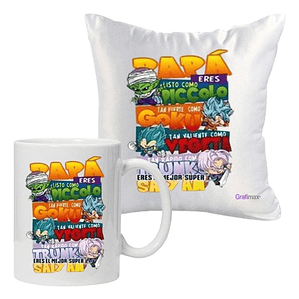Cojí­N + Tazón Padre Regalo Papá Goku Dbz Grafimax