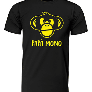 Polera Papa Mono Dia Del Padre Regalo Papá Grafimax