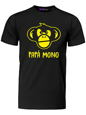 Polera Papa Mono Dia Del Padre Regalo Papá Grafimax