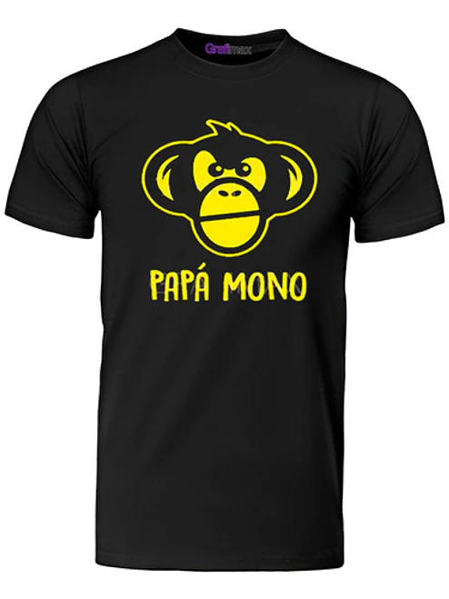 Polera Papa Mono Dia Del Padre Regalo Papá Grafimax 1