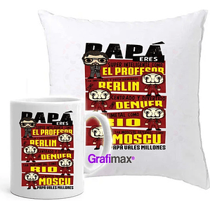 Cojí­N + Tazón Padre Regalo Papá Casa Papel Grafimax