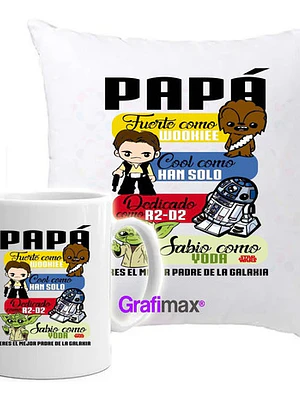 Cojí­N + Tazón Padre Regalo Papá Starwars Grafimax