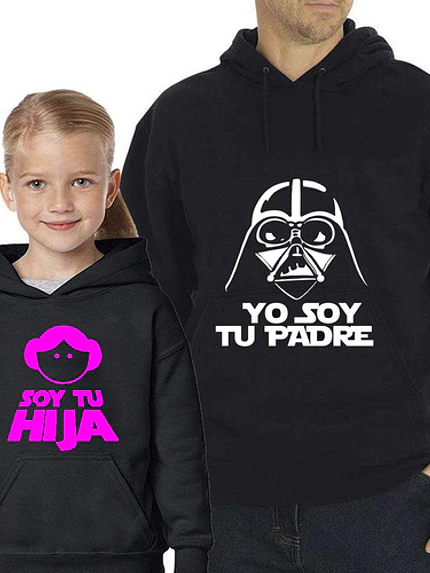 Pack Polerón Yo Soy Tu Padre Soy Tu Hija Papá Hija -Grafimax 1