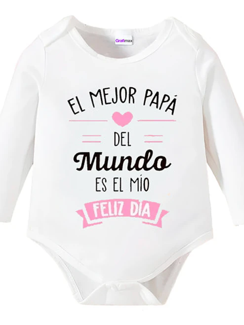Body Bebé Pilucho Padre El Mejor Papa Grafimax 1