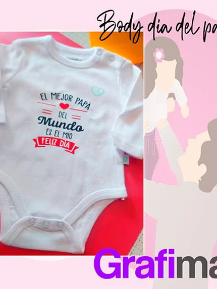 Body Bebé Pilucho Padre El Mejor Papa Grafimax 2