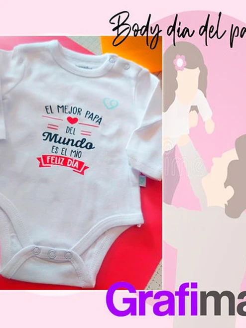 Body Bebé Pilucho Padre El Mejor Papa Grafimax 2