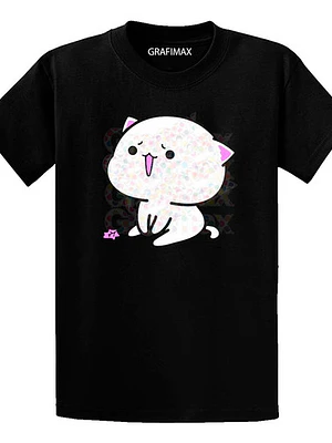 Polera Gatito Kawaii Gato Chibi Mujer Oversize Grafimax