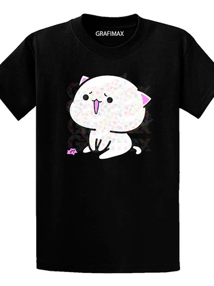 Polera Gatito Kawaii Gato Chibi Mujer Oversize Grafimax 1