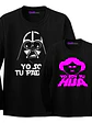 Pack Polera Ml Papá E Hija Star Wars Familia Grafimax - Miniatura 1
