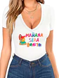 Polera Karol G Mañana Sera Bonito Nueva Doble En V Grafimax - Miniatura 3