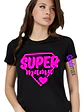 Polera Super Mamá Rosa Familia Dí­A De La Madre Grafimax - Miniatura 1