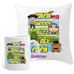 Cojí­N + Tazón Padre Regalo Papá Toy Story Grafimax