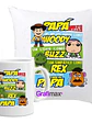 Cojí­N + Tazón Padre Regalo Papá Toy Story Grafimax - Miniatura 1