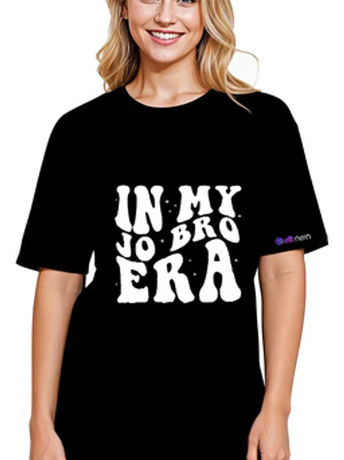 Polera Jonas Brothers Eras My Era Oversize Blanca Grafimax 1