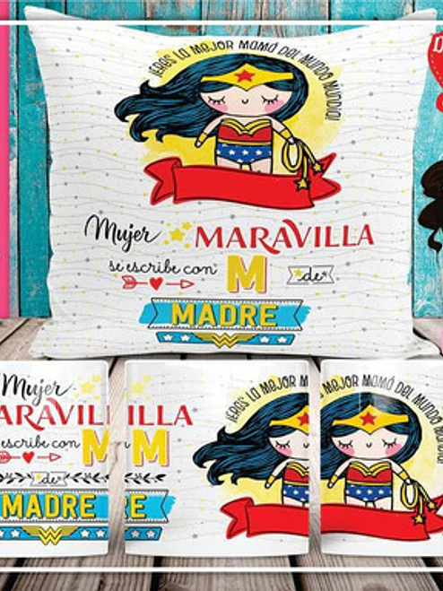 Pack Dí­A De La Madre Cojí­N + Tazón Regalos Mamá Grafimax 7