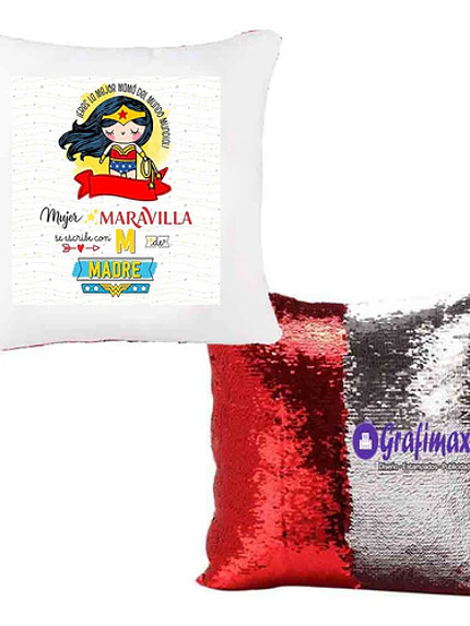 Cojí­N Dí­A De La Madre Wonder Woman Regalo Mágico Grafimax 1