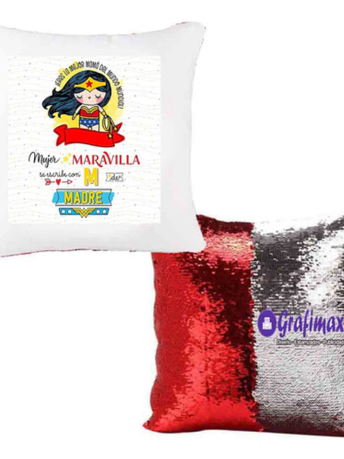 Cojí­N Dí­A De La Madre Wonder Woman Regalo Mágico Grafimax 1
