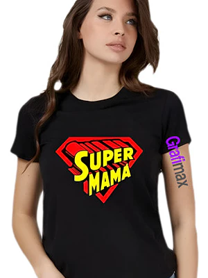 Polera Super Mamá Dia De La Madre Mujer Grafimax