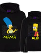 Pack Polerón Mamá Bart Hijo Marge Madre Simpsons Grafimax - Miniatura 1