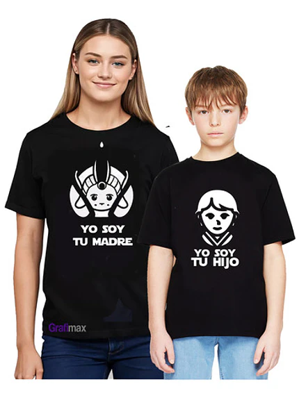 Polera Mamá Soy Tu Madre Hijo Amidala Starwars Grafimax 1