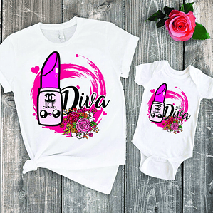 Pack Polera Mamá E Hija Diva Style Familia Grafimax