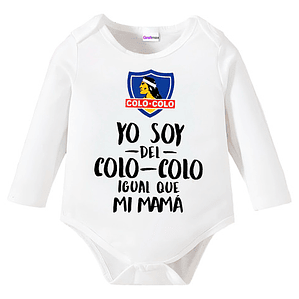 Body Bebé Pilucho Mamá Soy Del Colo Colo Grafimax