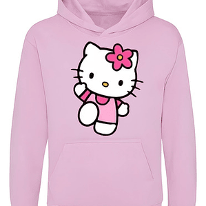 Poleron Kitty Rosado Kawaii Grafimax
