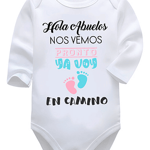 Body Bebé Pilucho Hola Abuelos Bebé En Camino Grafimax