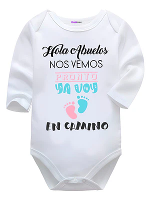 Body Bebé Pilucho Hola Abuelos Bebé En Camino Grafimax