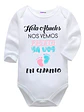 Body Bebé Pilucho Hola Abuelos Bebé En Camino Grafimax - Miniatura 1