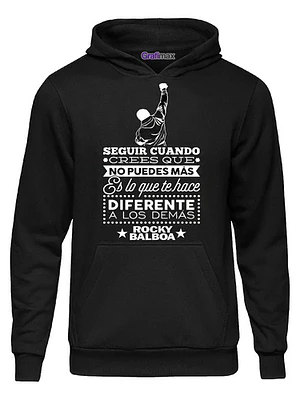 Polerón Rocky Balboa Italian Stallion Negra Frases Grafimax