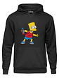 Poleron Capucha Bart Simpson Spray Unisex Grafimax - Miniatura 1