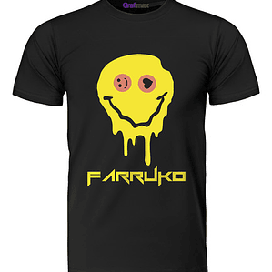 Polera Farruko Smile Pepas Míºsica Urbana Grafimax