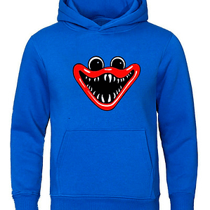 Polerón Huggy Wuggy Playtime Niño Azul Grafimax