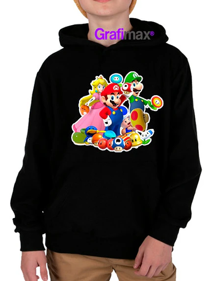 Polerón Super Mario Bross Videojuegos Diseños Grafimax 7