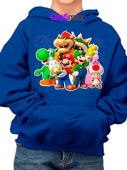 Polerón Super Mario Bross Videojuegos Diseños Grafimax 12