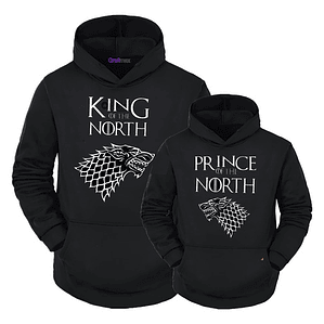 Pack Polerón King Of The North Prince Of The North Papá Hijo Familia Grafimax