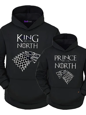 Pack Polerón King Of The North Prince Of The North Papá Hijo Familia Grafimax