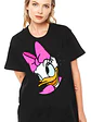 Polera Algodón Negra Mujer Grafimax Oversize Diseños - Miniatura 1