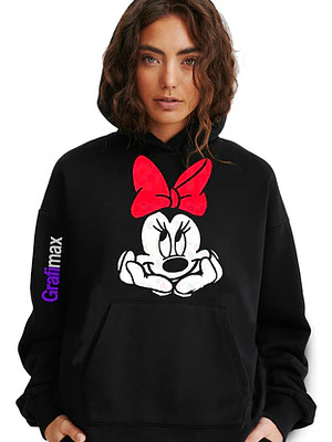 Polerón Ratona Minnie Thinking Mujer Mamá Grafimax