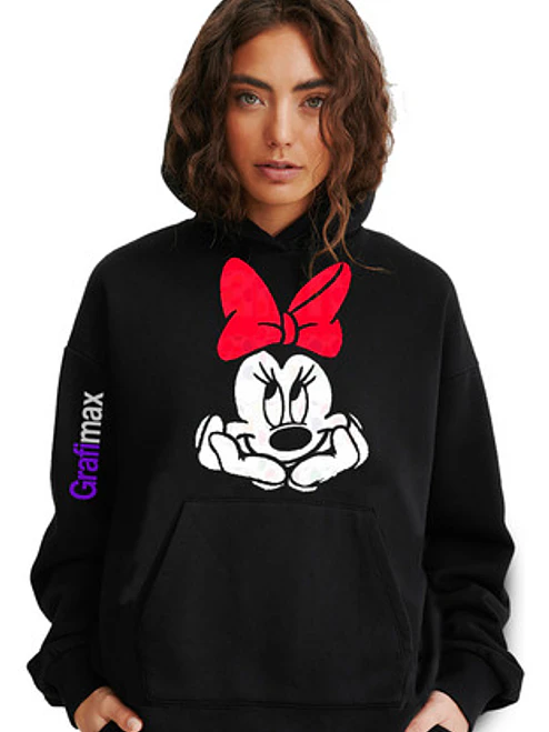 Polerón Ratona Minnie Thinking Mujer Mamá Grafimax 1