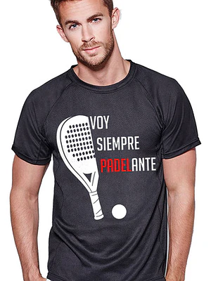 Polera Deportiva Siempre Padelante Padel Deportes Grafimax